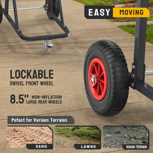 TUFFIOM 440lbs Boat Motor Engine Carrier Dolly Cart With Wheels